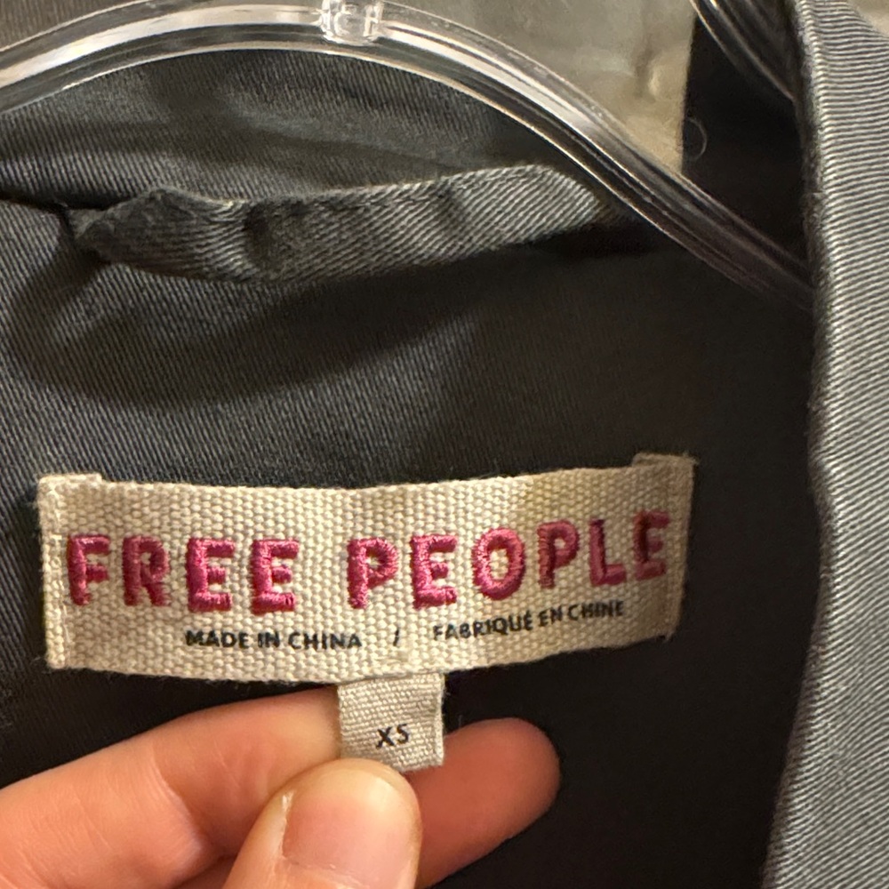 Free People Ruffles Mixed-Media Jacket Size XS - Picture 4 of 9